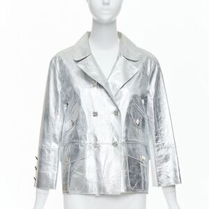 Louis Vuitton Leather Crystal Jacket